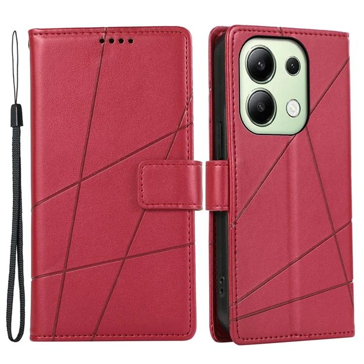 

DF-06 Для Xiaomi Redmi Note 13 4G Кожаный чехол с принтом Folio Cover