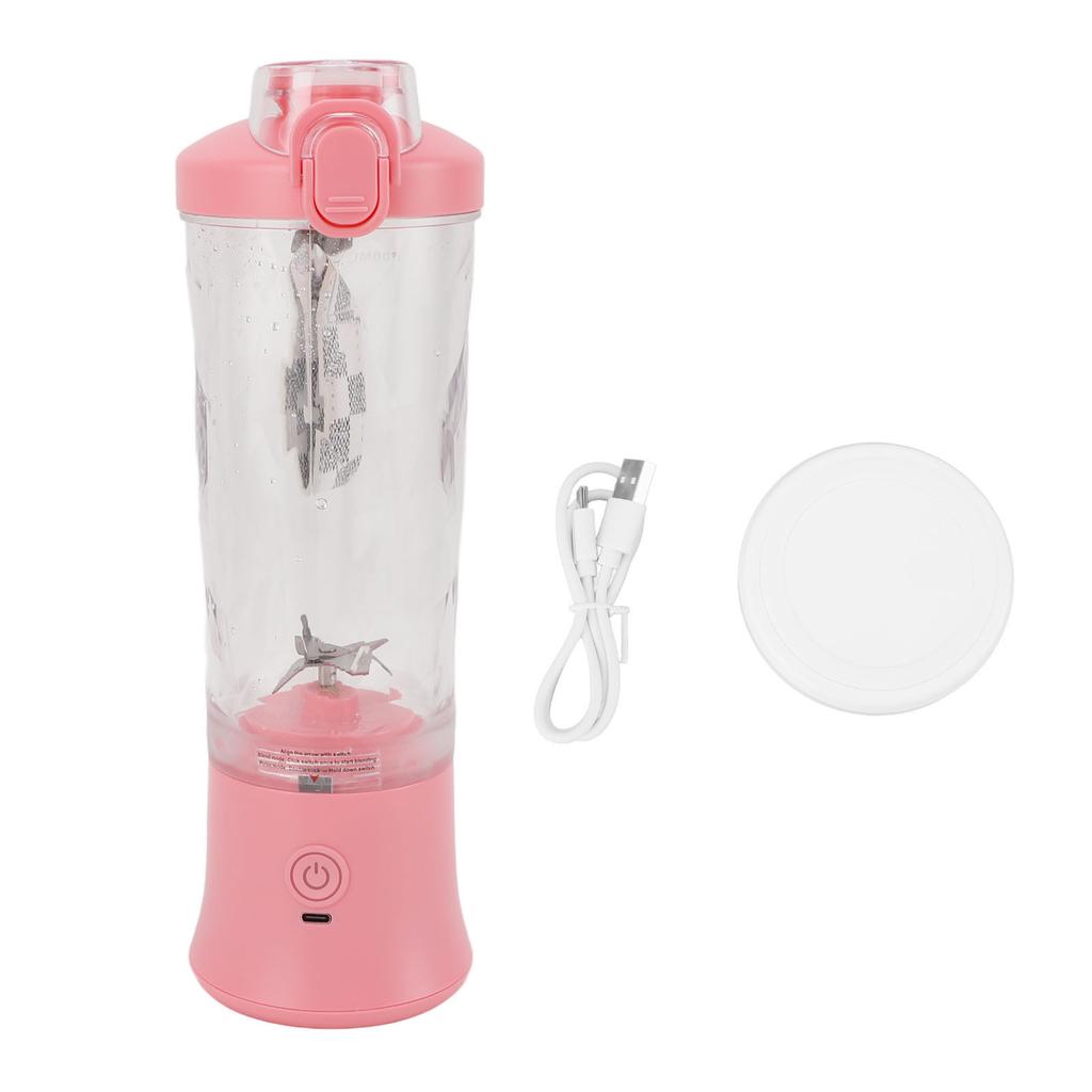 Přenosný mixér 600ml 2 režimy 150W 18000 ot./min. Dobíjecí USB 4000mAh baterie Voděodolné víko Mini
