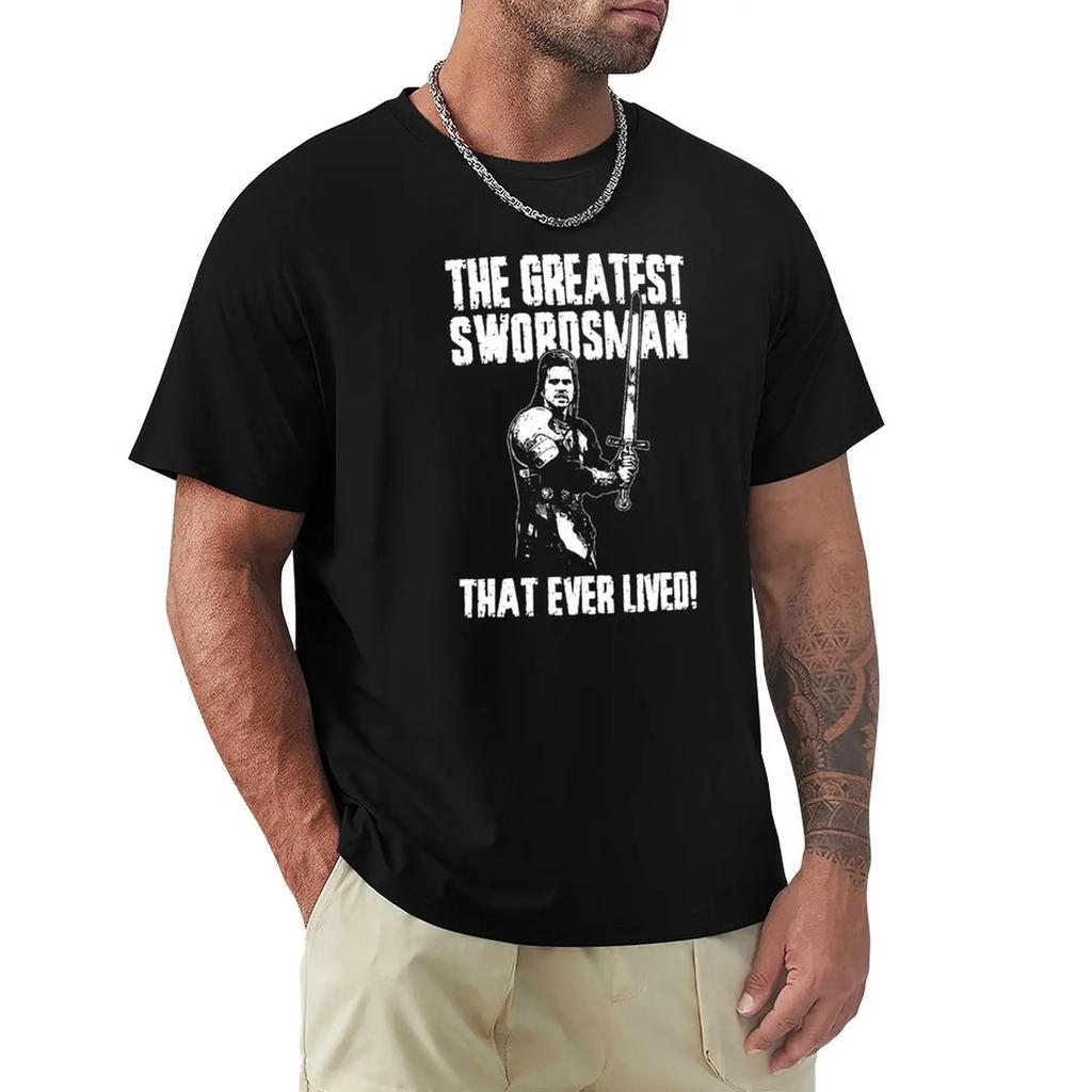 The Greatest Swordsman - Madmartigan T-Shirt T-shirts Man Summer Clothes Short Sleeve Tee Plain Black T Shirts Men