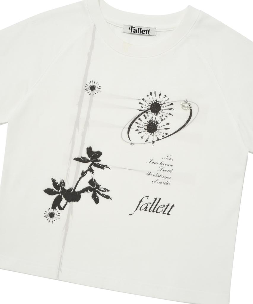 FALLETT Botanical Short Sleeve T-Shirt White