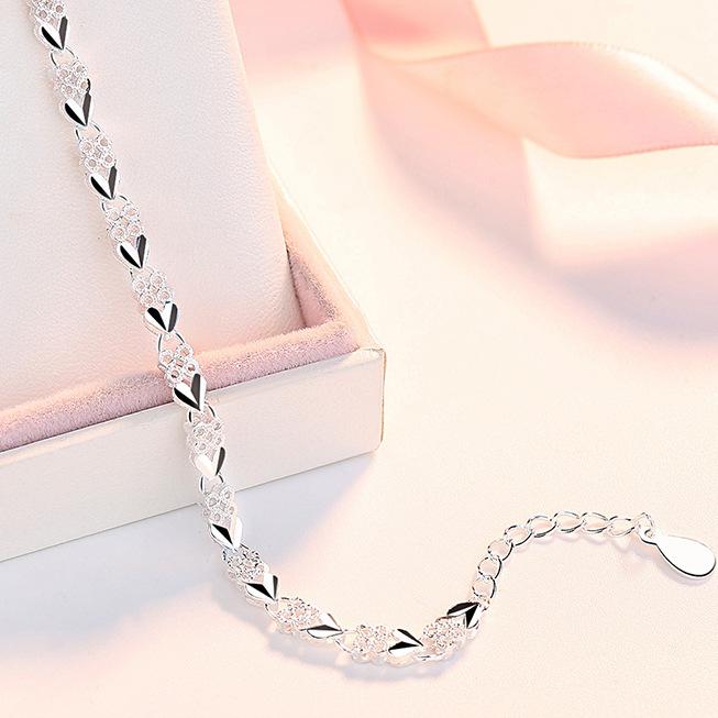 925  Silver Bracelets For Women Korean Designer Luxury XO Shape Adjustable Chain Bracelet Party Wedding Jewelry Gifts