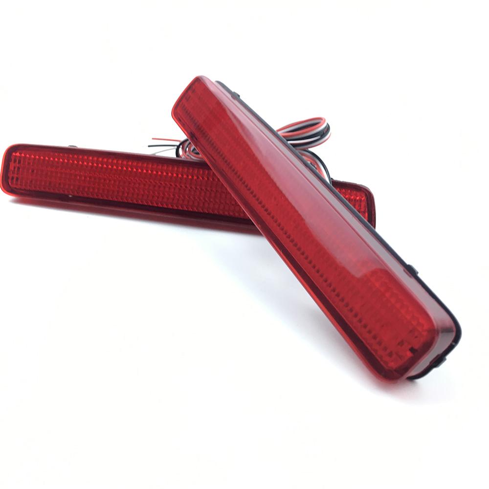 1 Pair LED Rear Bumper Reflector Tail Brake Light For TOYOTA NOAH VOXY 80 and Pruis 40 Series
