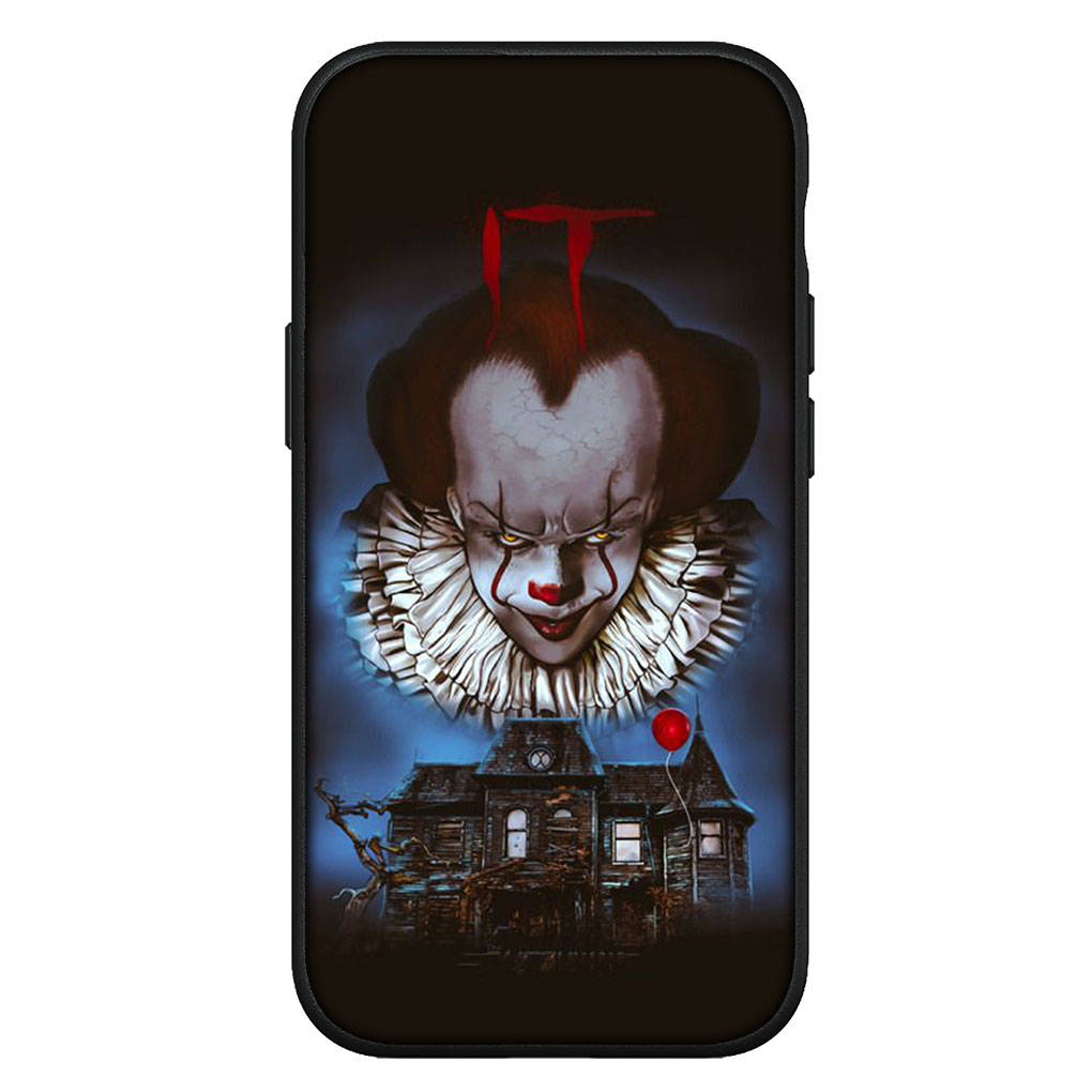 Cover per iPhone 16 15 Xiaomi Redmi Note 14 13 12 11 Pro Max X 16e Samsung Galaxy S25 S24 S23 Moto OPPO Huawei Stephen King's IT Pennywise Custodia per telefono