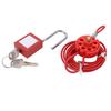 Cable Lock Premium Nylon Stainless Steel Sturdy Durable Adjustable Wide Application Steel Cable Lock