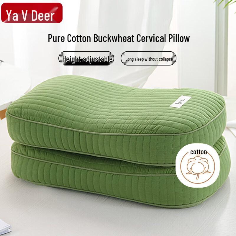Yalu 100% Cotton Buckwheat Cervical Pillow