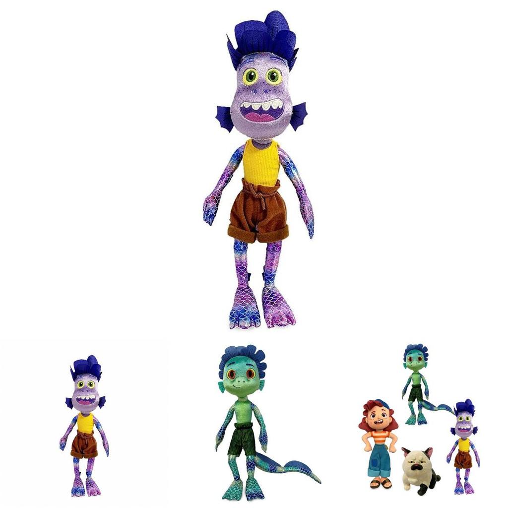 Adorable Cartoon Luca Alberto Julia Cat Sea Monster Boys Plush Toys Anime Figures Dolls