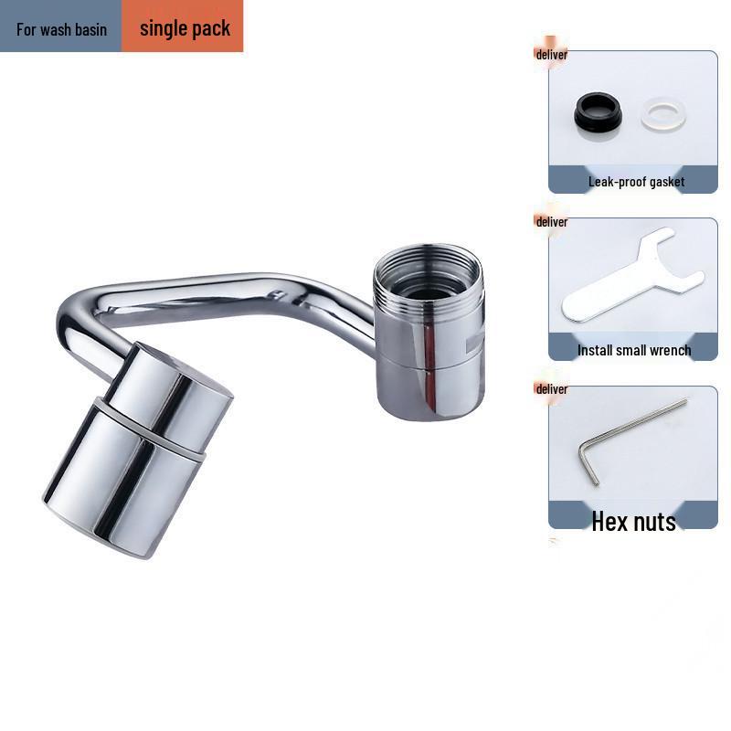 

Universal U-Shaped Faucet Extender with Rotating Aerator Dual Mode Shower Aerator