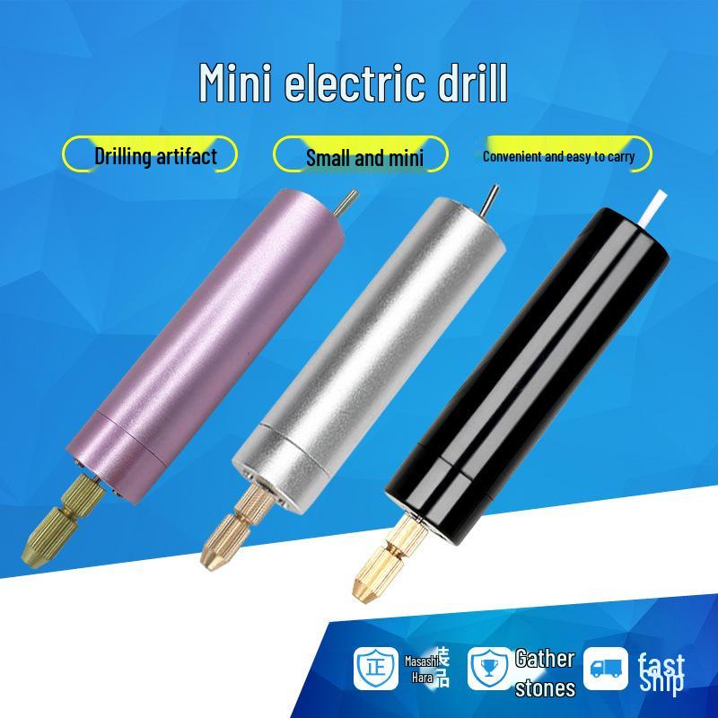 

Mini Electric Grinder Pen for Drilling & Punching Crystals, Epoxy, Pearls, Antiques, Acrylics Black Plastic Drill Set 1