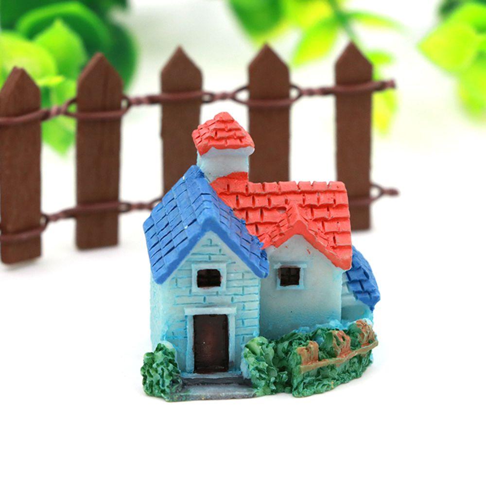 Puppenhaus Mikrolandschaft Schloss Villa Haus Ornamente Figuren Feengarten Dekoration Miniatur