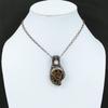 Ammonite Fossil Pendant Copper Wire Wrapped Pendant Moonstone Gemstone Pendant Handmade Copper Wire Wrap Jewelry Designer Pendants For Gift