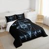 F1 Car X Ray Wireframe Blueprint Bedding set (1 duvet cover, 2 pillowcases, duvet not included), Black Blue Holographic Top View Art Print