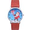Christmas Snowman Women's Watches Casual Quartz Wristwatches Bright Color Leather Strap Quartz Watches Ladies Watch Reloj Mujer