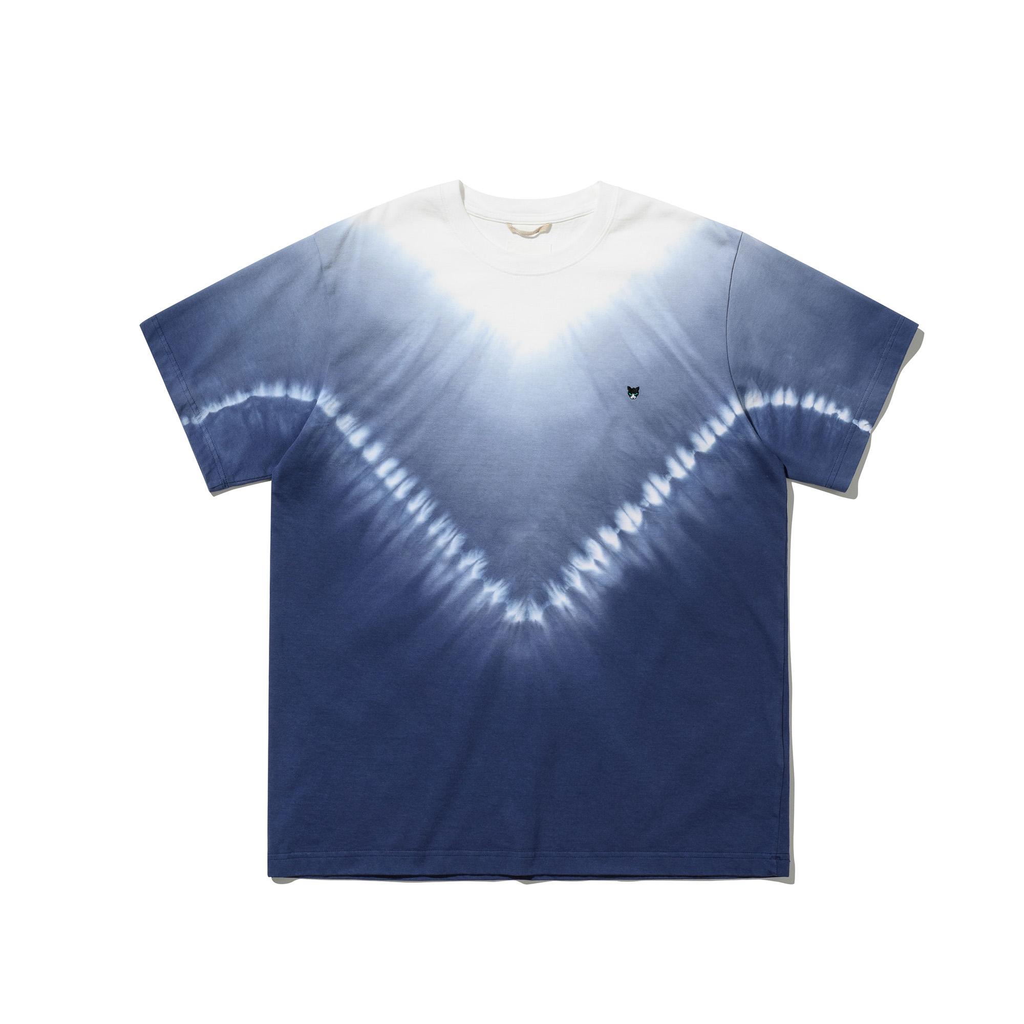 Ujb Coming Belly Tie-Dye Short Sleeve T-Shirt - Navy L