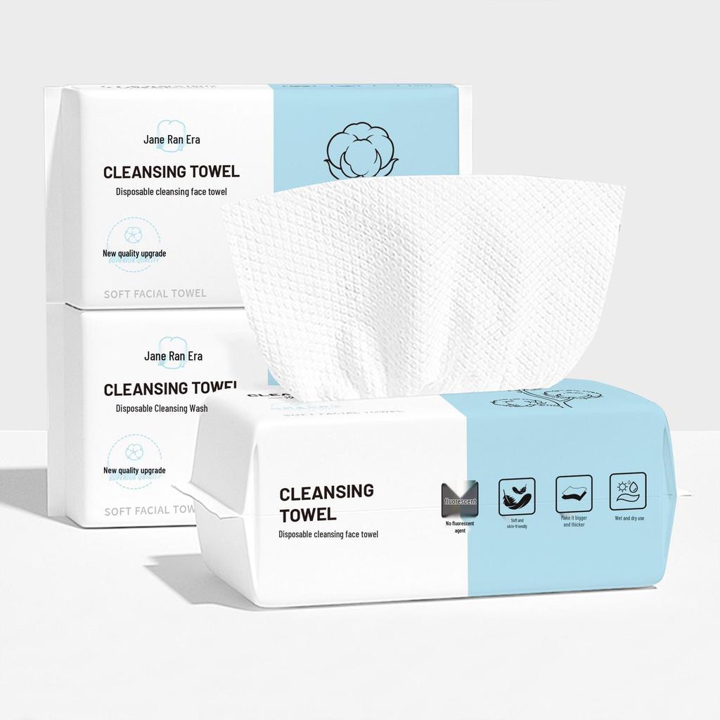 Dicke Baumwoll-Kordelzug-Gesichtstücher – Weiche, Einwegtücher für Salon & Körperpflege