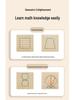 Wooden Geometric Shapes & Pegboard Educational Puzzle Toy for Early Childhood Development