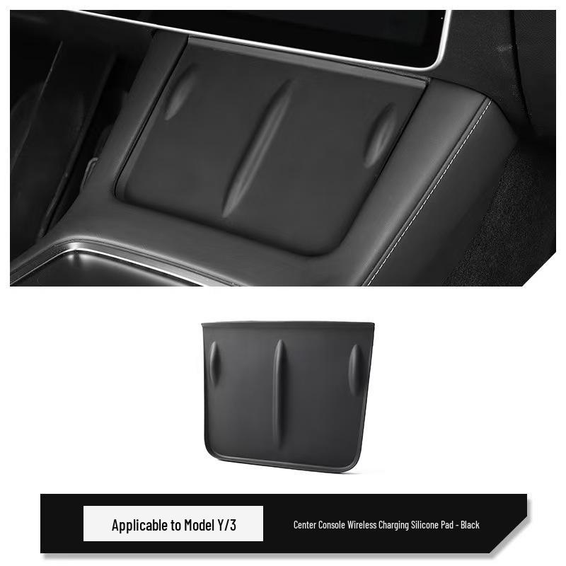 Wireless Charging Silicone Pad for Tesla Model Y/3 Console