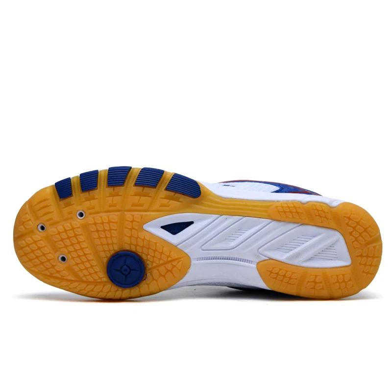 Professional Table Tennis Shoes for Men and Women Sport Outdoor Man Badminton Fitness Sneakers In Green and Blue Big Size