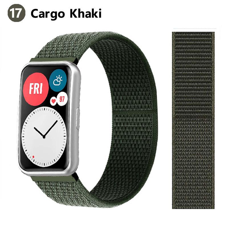 Nylonový poutkový řemínek Pro Huawei Watch FIT Pásek Chytré hodinky Příslušenství Řemínek na zápěstí correa Pásek náramek pulseira Huawei Watch fit Pásek