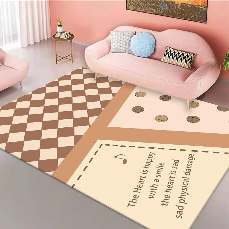 

Playful Pet Print Area Rug - Cozy Living Room Carpet for Sofa Coffee Table Bedroom Bedside Home Decor with Cute Animal Design 40X60CM