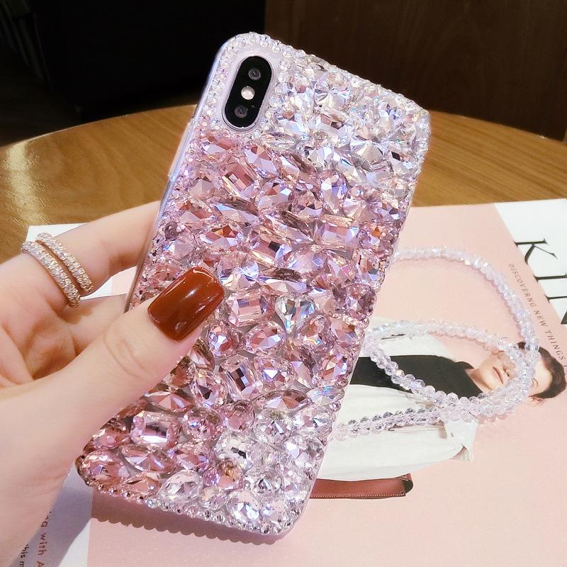 Gradueller Wechsel Strass für iPhone 17/16 Pro Max Handyhülle Apple 15 Juwel 14 Anti-Drop Schutzhülle 13