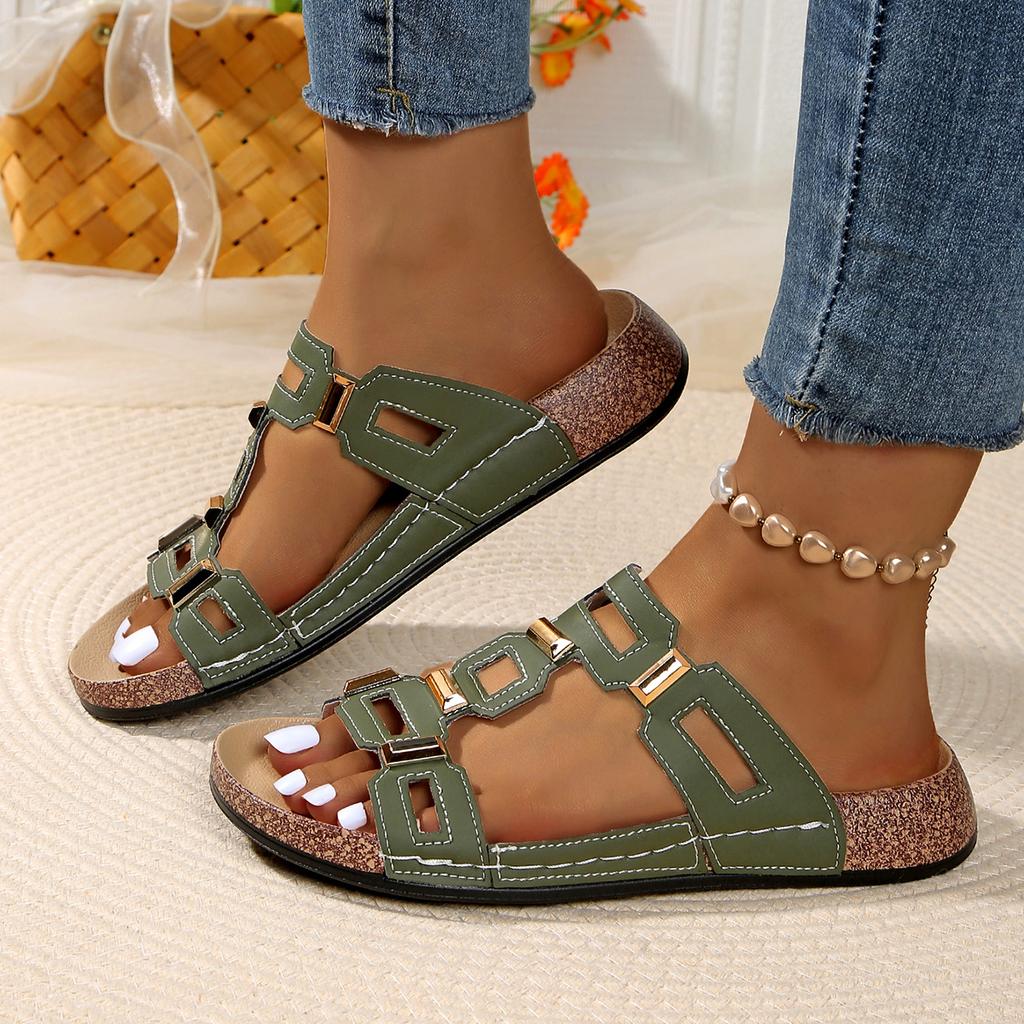 Women Slippers New 2025 Platform Sandals Fashion Thick-soled Large-size Shoes for Women Open-toe Casual Slippers Slides Women