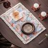 Handmade Stitchwork Flower Sea Leaf Tea Table Mats Creative Drink Coaster Household Dinner Table Cloth Mat For Tea Ornaments