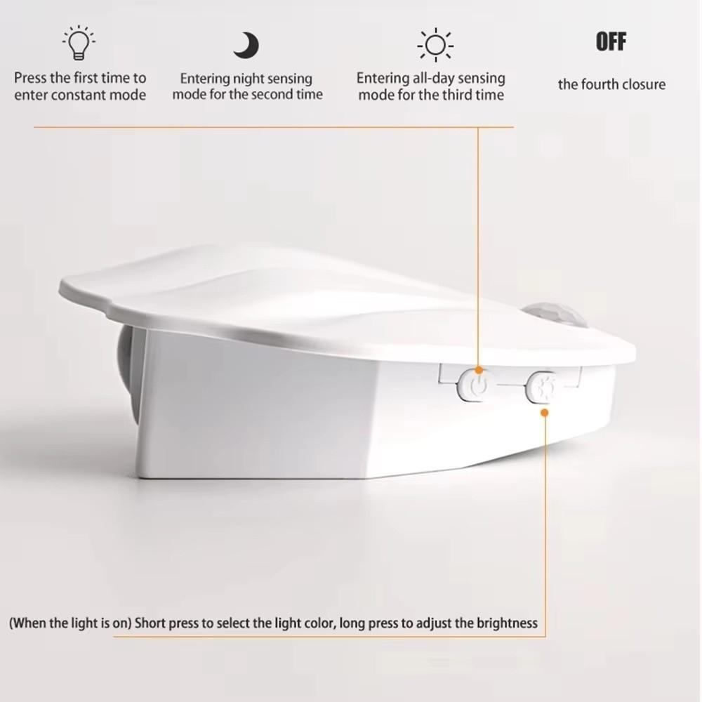 Three Colors Shell Shape Lamp USB Charging Wireless Sensor Wall Lamp  Room Decoration