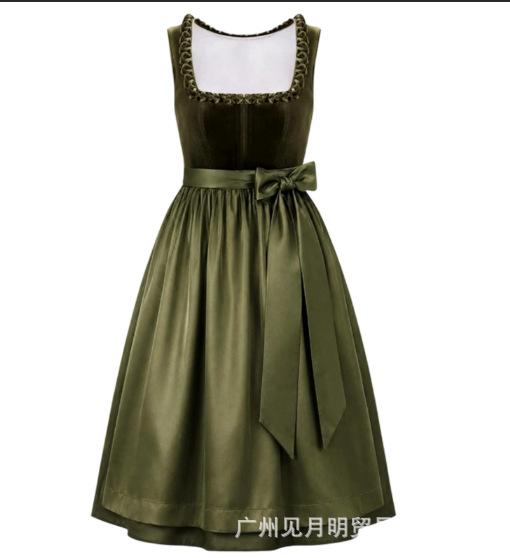 Carnival Ladies Traditional German Oktoberfest Costume Munich Bavarian Show Costume Dirndl Dress