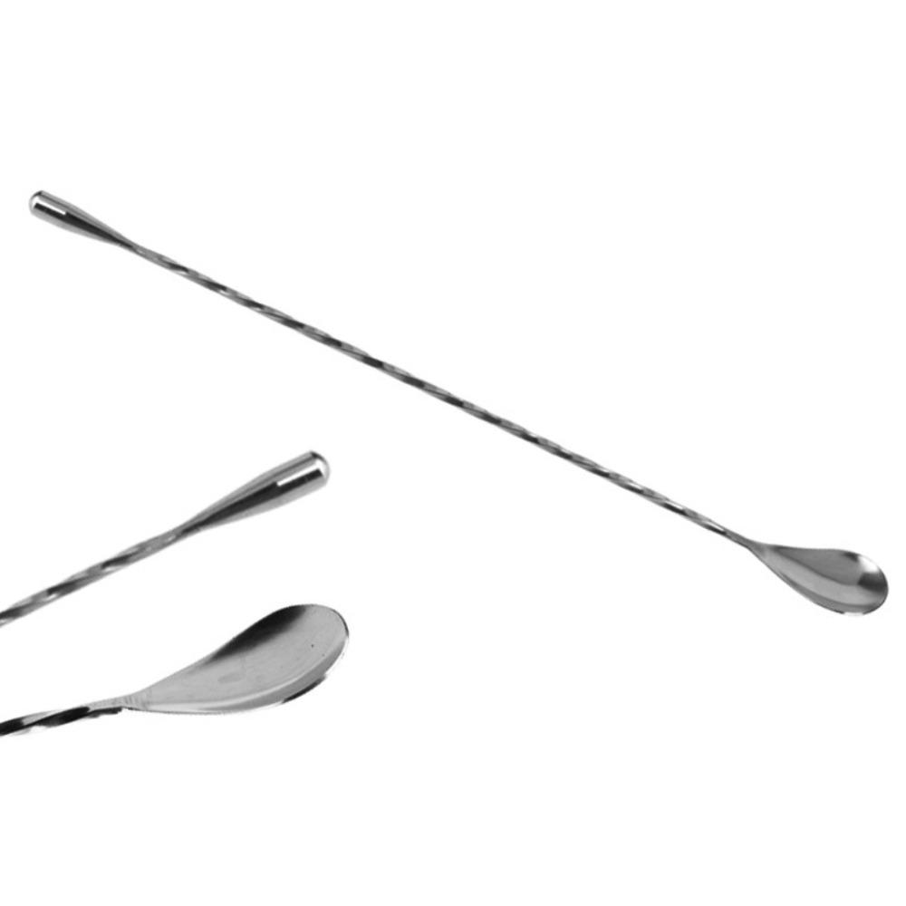 30.5cm (12Inches) Stainless Steel Cocktail Spoon Mixing Spoon, Spiral Pattern Bar Cocktail Shaker Spoon