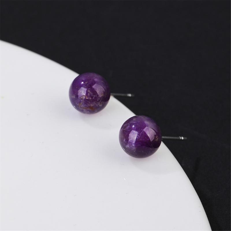 Handcrafted Gemstones Studs Earrings Stylish Crystal Bead Design Ear Accessories Jewelry For Everyday Formal Wear