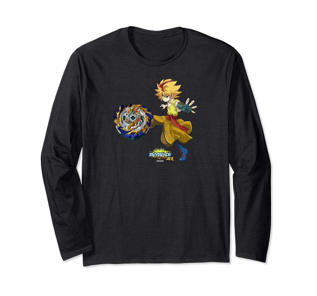 Beyblade Burst Sparking Free De La Hoya & Mirage Fafnir Long Sleeve T-Shirt