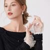 Lace Flower Arm Sleeves Detachable Sleeves Wrist Cuffs Extension Arm Covers for Women Daily Outfit Formal Event Armwear