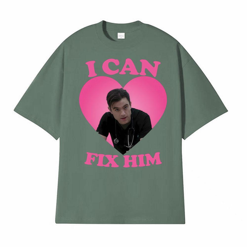 

I Can Fix Him Patrick Ball As Dr Frank Langdon Heart T Shirt Men Women Fashion T Shirts Short Sleeve Comfort Tshirt Streetwear 4XL
