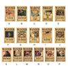 One Piece Poster Clear Printing Rectangle Decorative Japanese Anime Luffy Bounty Poster Bedroom Decor for Bar