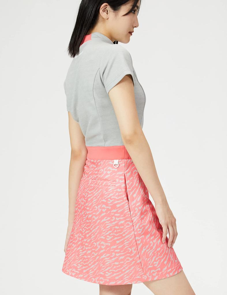 Golf Short Sleeve Sweat Dress ZEBRA Heat x Pink 1 [New Balance] (Cardboard Knit/ACCENTIAL WARM Retention/Stretch) / Women's / 012-2224502 020_Gray