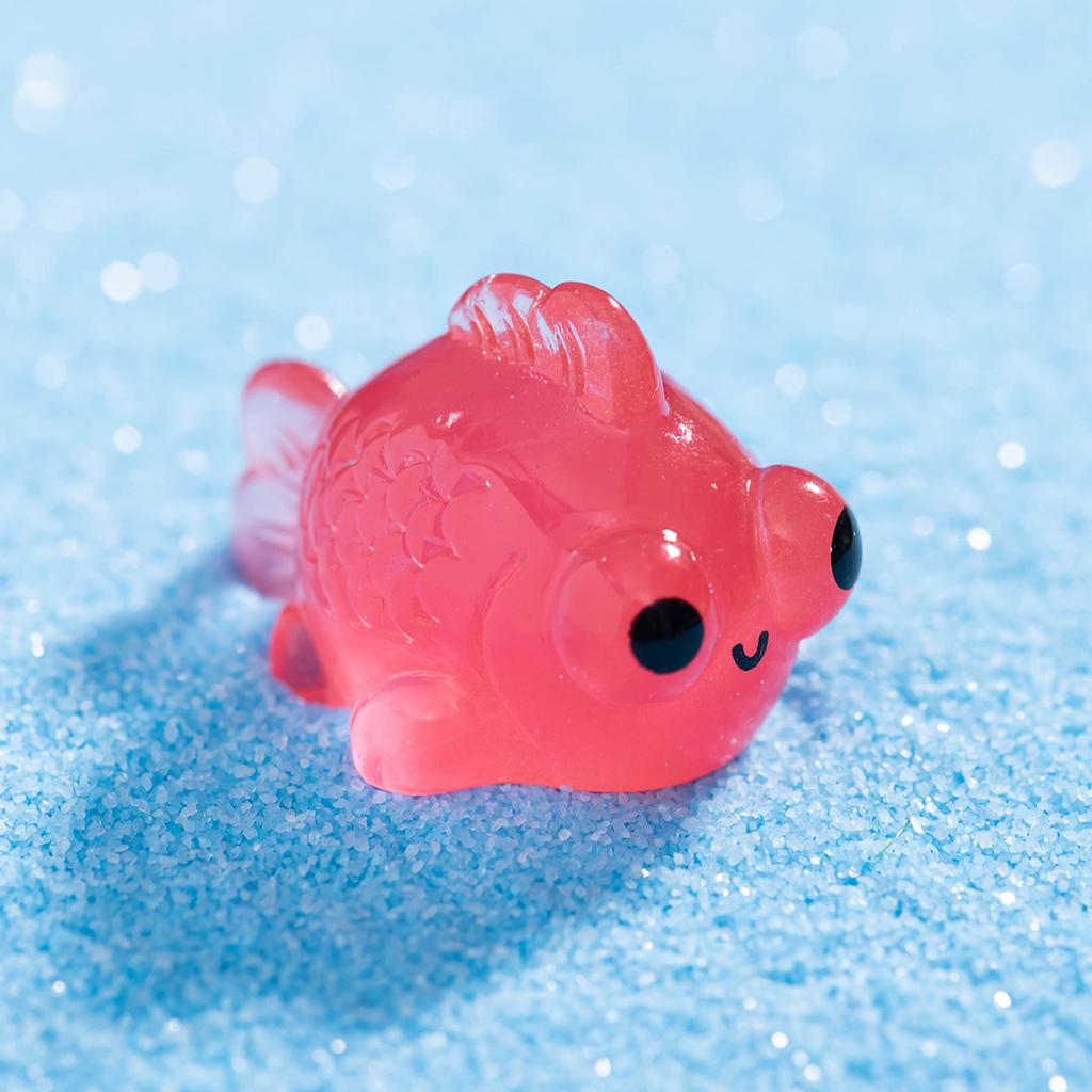 Micro Landscape Marine Animal Glow-in-the-dark Small Goldfish Resin Decoration Diy Decorative Accessories Aquarium Aquarium Ornaments