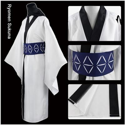 Anime Jujutsu Kaisen Ryomen Sukuna Cosplay Costume Japanese Kimono Women Men Fancy Suit Outfit Halloween Carnival Uniform