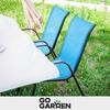 Metal garden chairs for terrace balcony garden armchair blue 4 pcs
