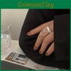 Bague Ouverte Géométrique Tendance en Argent Sterling 925 Pour Femmes Parfaite Pour les Cadeaux