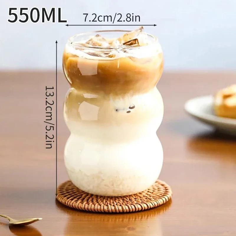INS Grapes Glass Cup Coffee Mug Heat Resistant Tumbler Drinking Glass Iced Coffee Cup Summer Winter Drinkware Housewarming Gifts