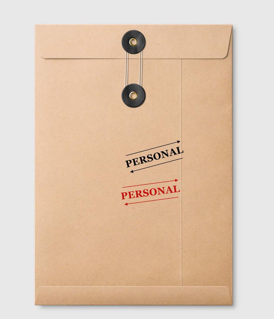 Printtoo Personal Self Inking Rubber Stamp Pre-Inked Office Stamp- Home Office Business Stationery, 47 x 20 mm