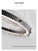 Nordic Minimalist Chandelier: Modern Glass Light for Living Room, Bedroom, Study, or Restaurant