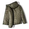 Dámské Podzim Zimní Kabát Vycpaná Kapuce Tlustý Dlouhý rukáv Teplé Jednobarevné Hladký Slim Fit Zapínání na zip Kapsy Cardigan Dámská Bavlněná bunda
