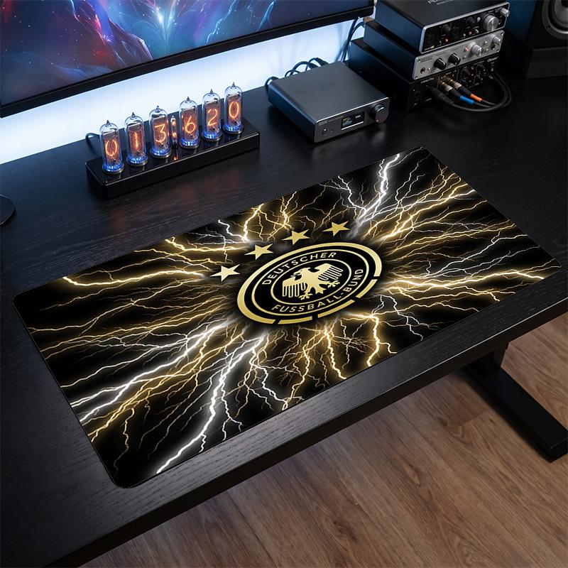 Germany Football Crest Mouse Pad, Extended Non Slip Rubber Desk Mat for Gaming Office Laptop Fan Gift