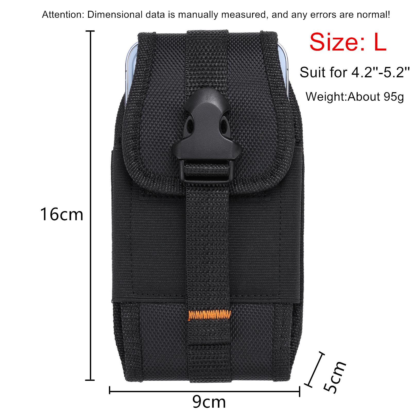 

2025 Vertical and horizontal card insertion Oxford cloth nylon fabric belt waist bag suitable for iPhone 14 15 16 Pro Promax