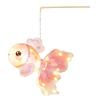 Kids Hands on Learning Toy DIY Mid Autumn Goldfish Lantern Kit for Kids, Handheld Glowing Fish Paper Lamp Handmade Material with LED Light Traditional