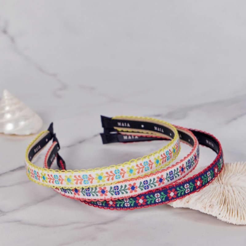 

МАЙЯ Повязка на голову с цветами (Выберите 2) В Yellow