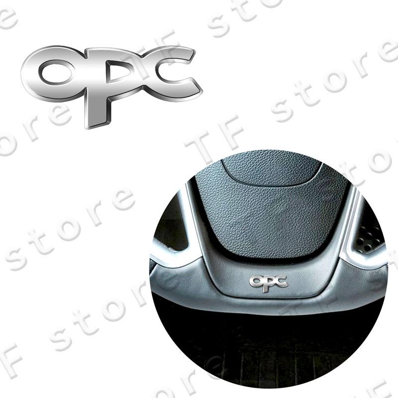 OPC Line Logo Emblem Car Steering Wheel Interior Emblem Sticker For Opel Vauxhall Astra G H J K F Corsa Insignia Mokka