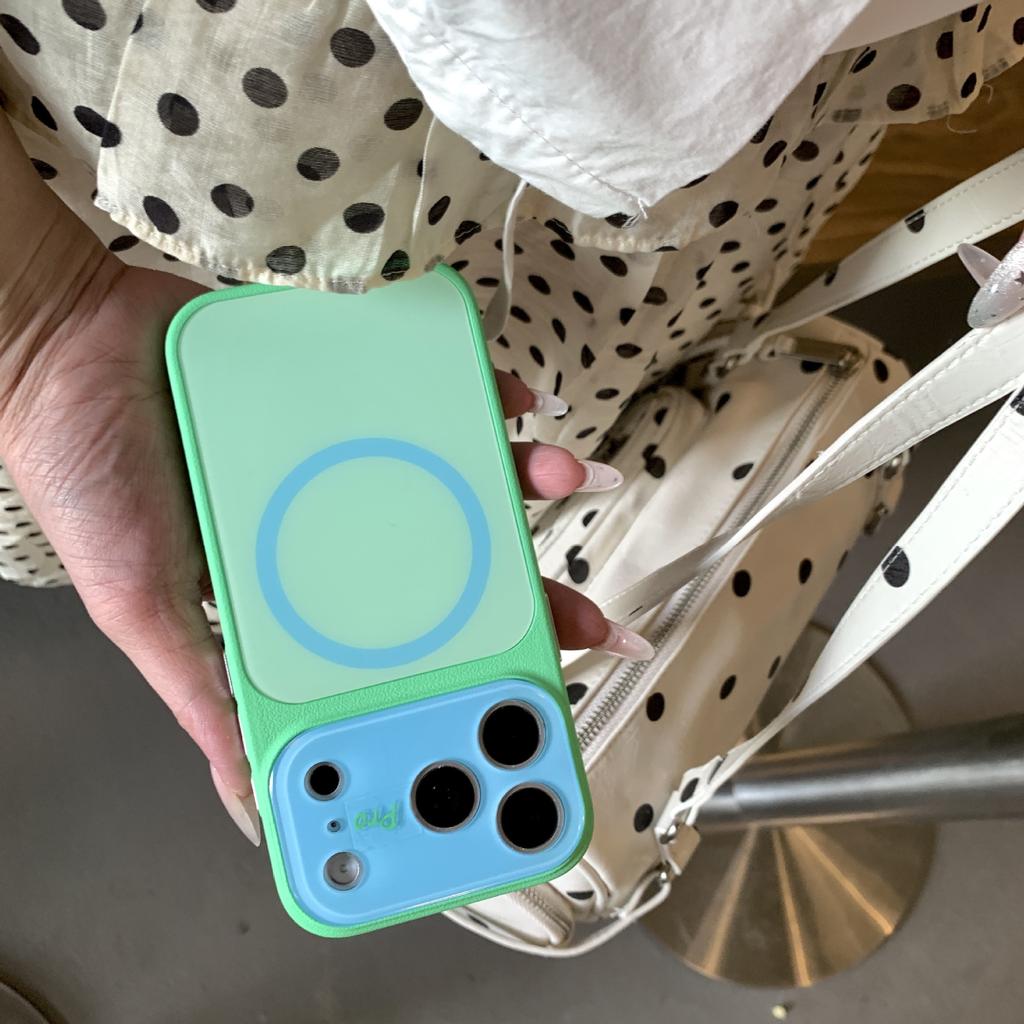 Dopamine leather pattern contrasting color is suitable for iPhone11ProMax magnetic mobile phone case Apple 11 soft edge anti-drop sheath.