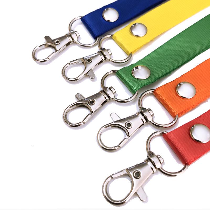 1.5cm Orange Custom ID Badge Keychain Lanyard